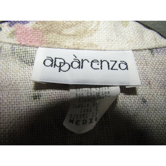 Apparenza Women's Vintage Floral Linen Blend Blazer Jacket‎ Size M – Made in USA - Picture 5 of 9